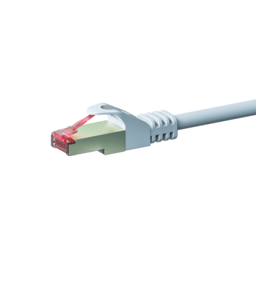 Kabel krosowy CAT6 S/FTP (PIMF) 1m biały 
