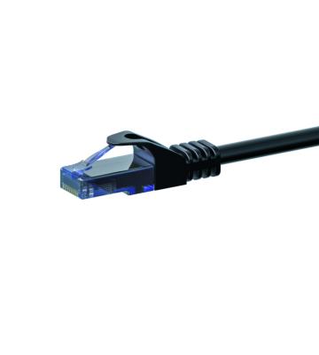 Kabel krosowy UTP CAT6a 1,50 m czarny - 100% miedź