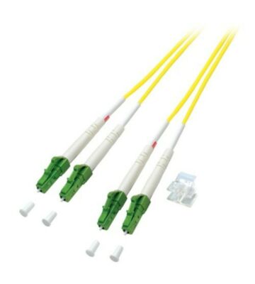 Kabel światłowodowy dupleksowy OS2 LC/APC-LC/APC 15m