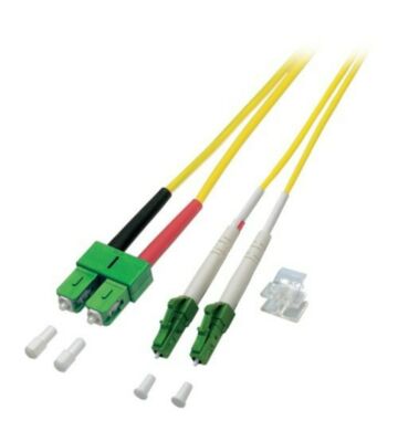 Kabel światłowodowy dupleksowy OS2 LC/APC-SC/APC 3m