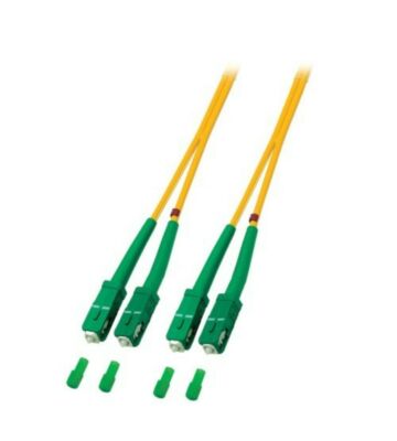 Kabel światłowodowy dupleksowy OS2 SC/APC-SC/APC 0,50m