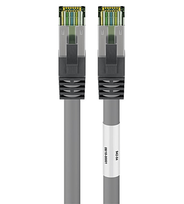 Kabel krosowy Cat8 S/FTP (PIMF) 5m szary