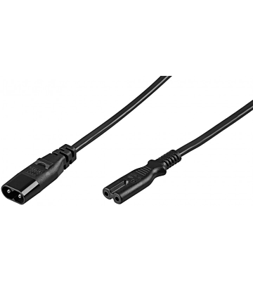 Kabel zasilający C7 do C8 2m czarny