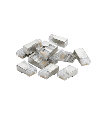 Złącze DANICOM FTP CAT6 RJ45 - do drutu litego - 10 szt.