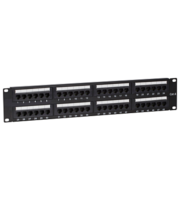 Panel krosowy CAT6 UTP - 48 portów