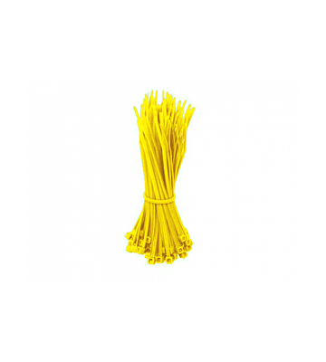 Opaski zaciskowe 200mm żółte - 100 szt.