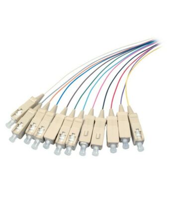 Zestaw kolorowych warkoczyków z włókna szklanego OM3 SC - 12 sztuk