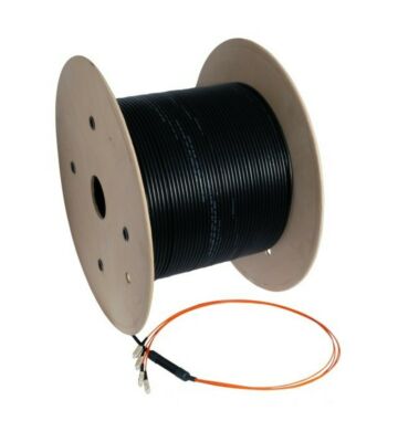 Niestandardowy kabel światłowodowy OM4 4 włókna ze złączami