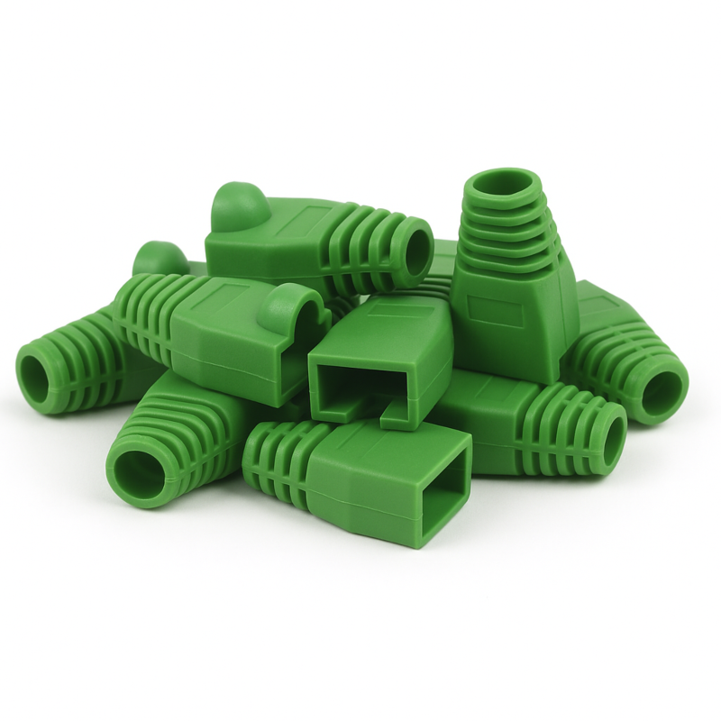 Dźwigar kablowy DANICOM RJ45 Zielony - 10 sztuk
