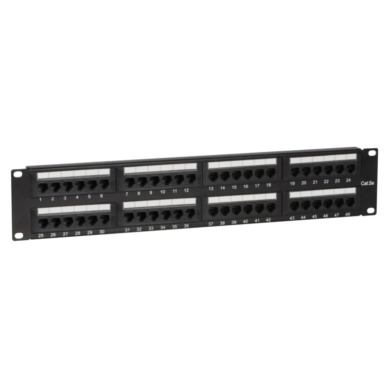 Panel krosowy CAT5e UTP - 48 portów