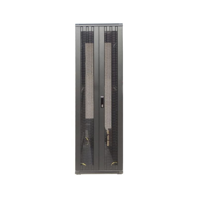 Szafa serwerowa 47U z podwójnymi perforowanymi drzwiami przednimi i tylnymi 600x800x2200mm (szer. x gł. x wys.)
