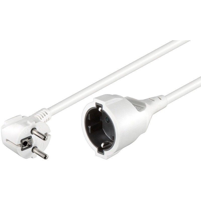 Kabel zasilający Schuko 10m biały