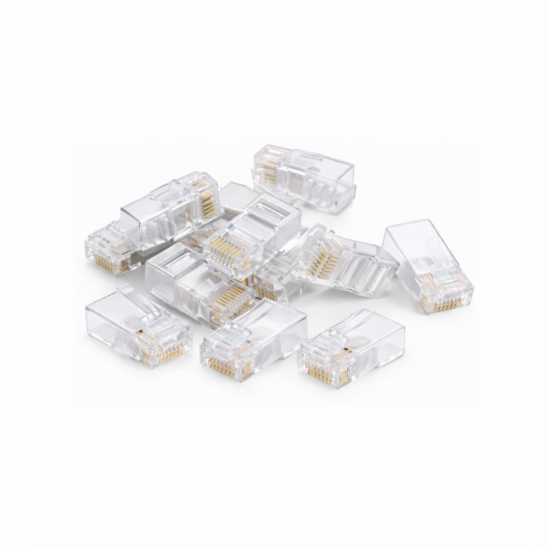 Złącze DANICOM UTP CAT5e RJ45 - do żył giętkich i sztywnych - 10 szt.