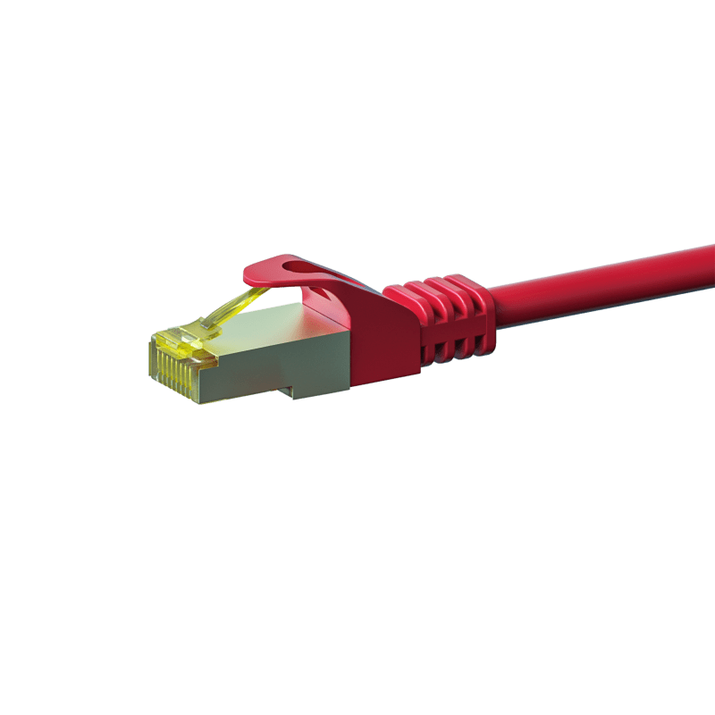 Kabel krosowy Cat7 S/FTP (PIMF) 2m czerwony