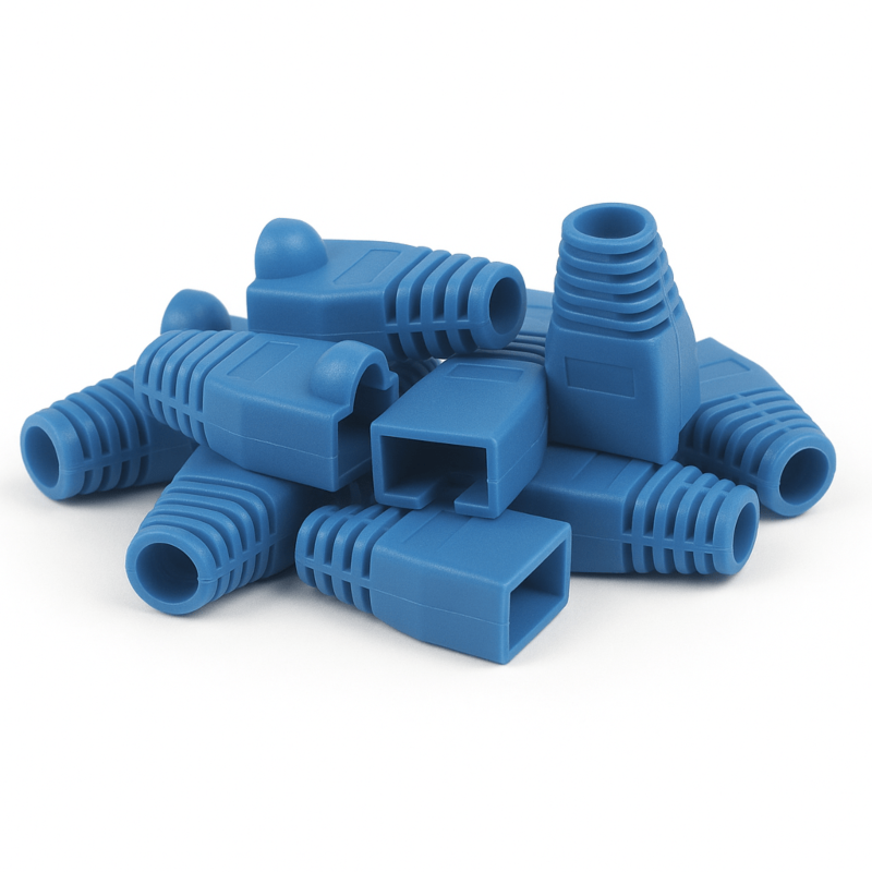 DANICOM Dźwigar kablowy RJ45 niebieski - 10 sztuk