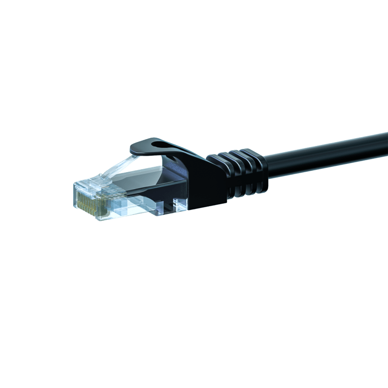 Kabel krosowy UTP CAT5e 5m czarny - 100% miedź
