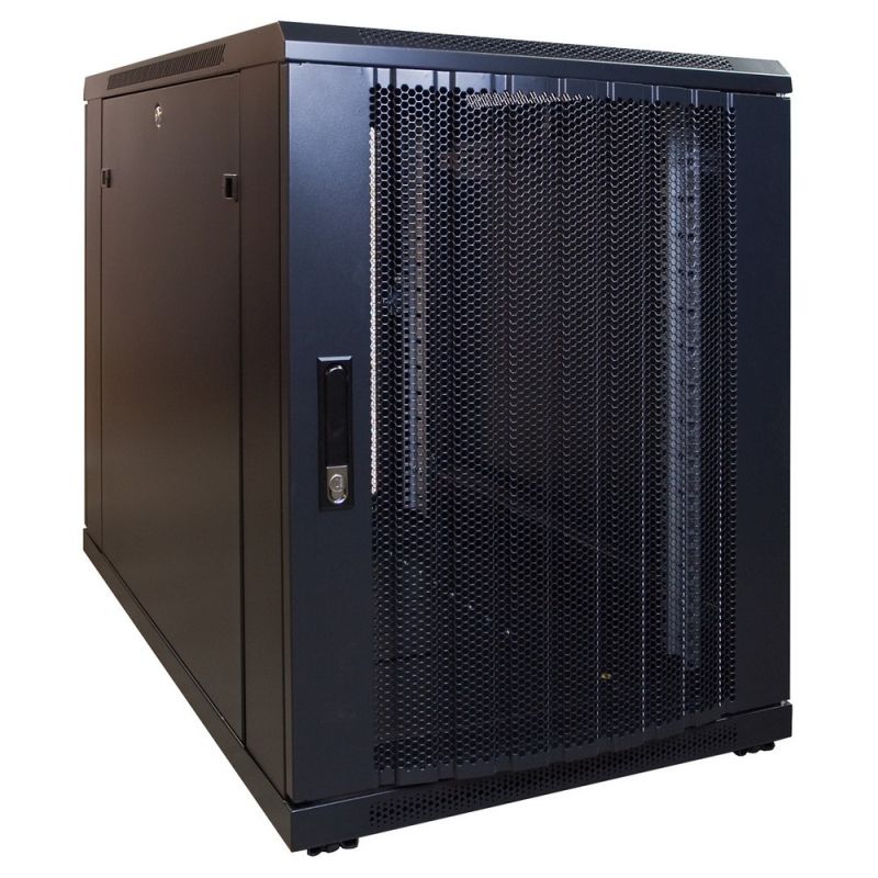Mini szafa serwerowa 15U z drzwiami perforowanymi 600x1000x860mm (szer. x gł. x wys.)