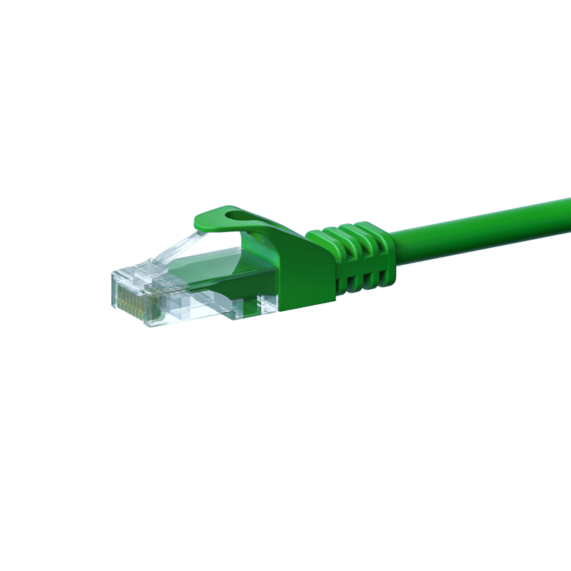Kabel krosowy UTP CAT5e 5m zielony - 100% miedź