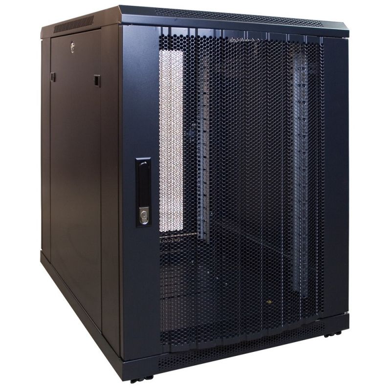 Mini szafa serwerowa 15U z drzwiami perforowanymi 600x800x860mm (szer. x gł. x wys.)