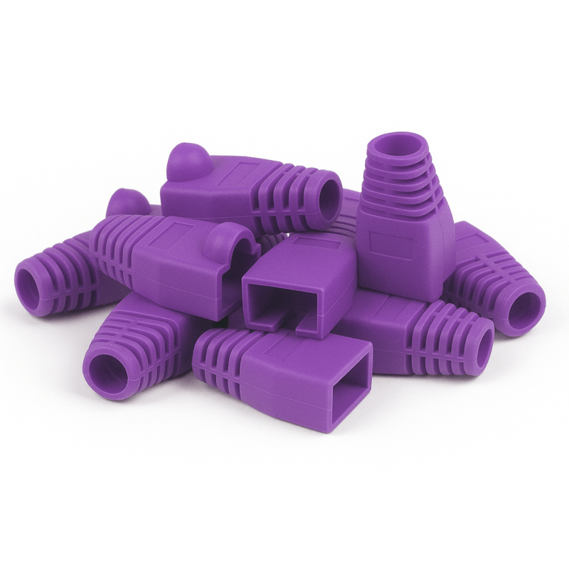 Dźwigar kablowy DANICOM RJ45 fioletowy - 10 sztuk