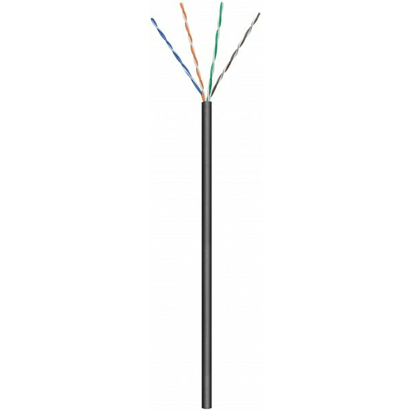 Kabel CAT5e U/UTP 100m na szpuli elastyczny czarny CCA