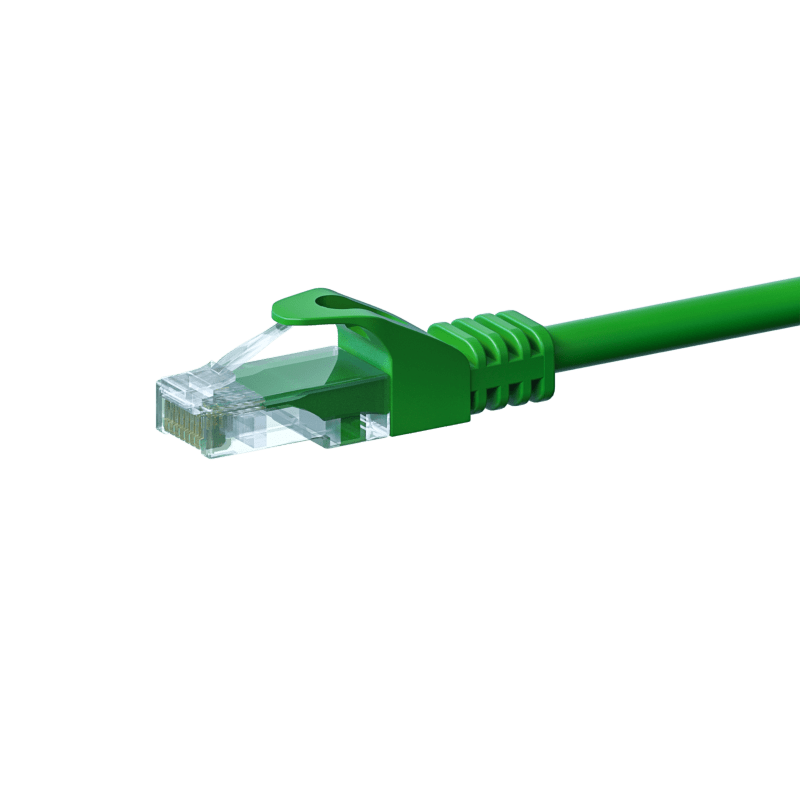 Kabel krosowy UTP CAT5e 10m zielony - 100% miedź