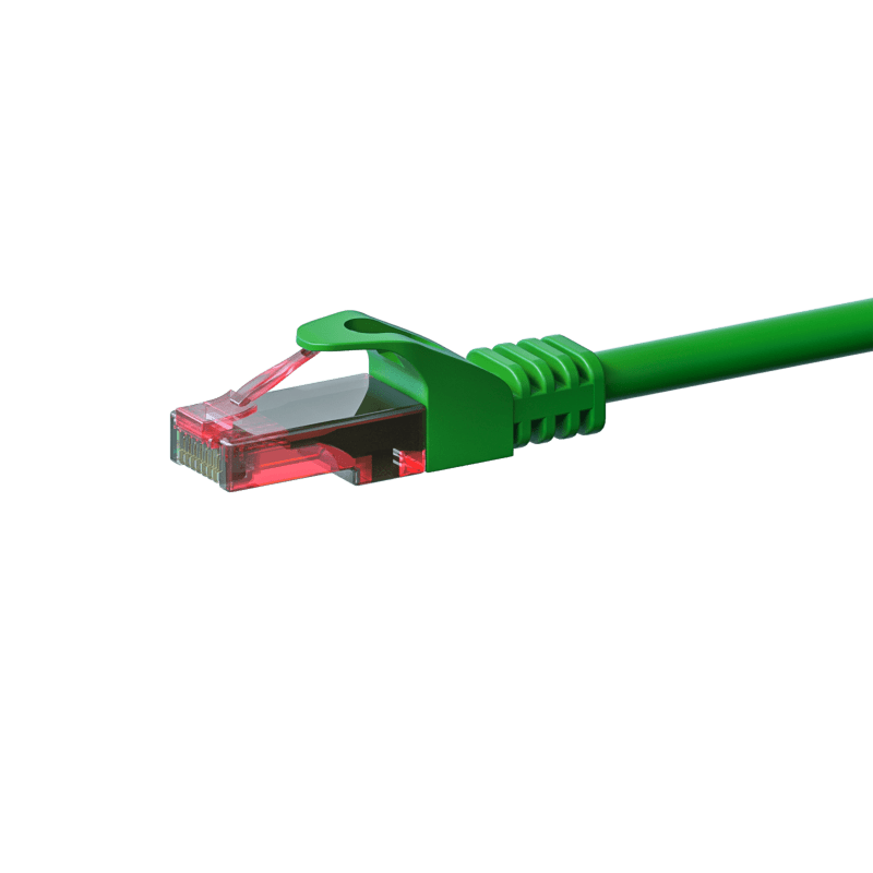 Kabel krosowy UTP CAT6 50m zielony - 100% miedź