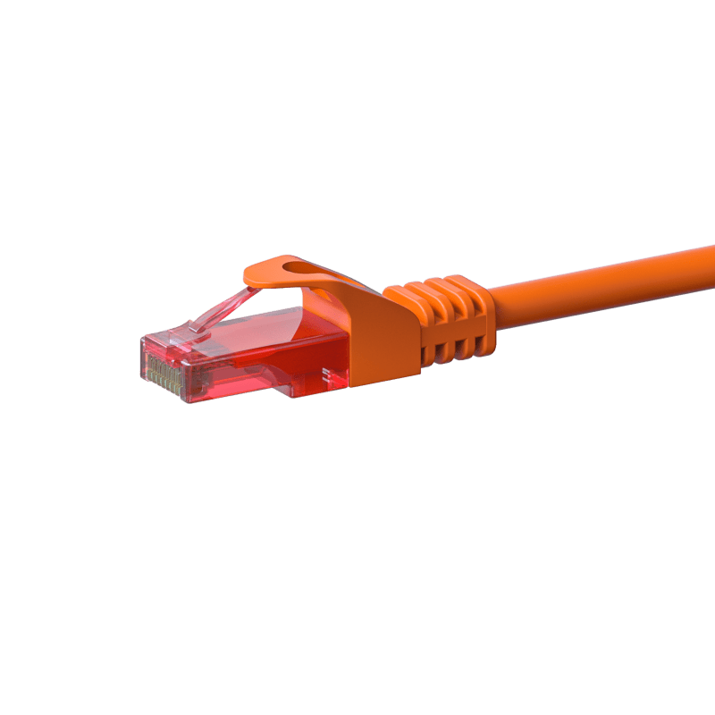 Kabel krosowy UTP CAT6 30m pomarańczowy - 100% miedź