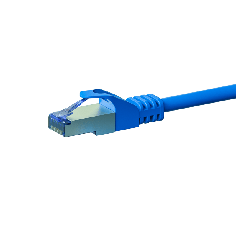 Kabel krosowy CAT6a S/FTP (PIMF) 10m niebieski