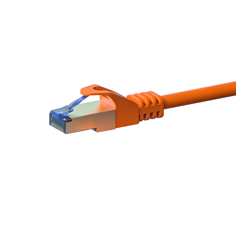 Kabel krosowy CAT6a S/FTP (PIMF) 20m pomarańczowy