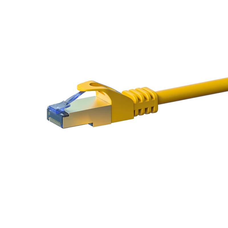 Kabel krosowy CAT6a S/FTP (PIMF) 30m żółty