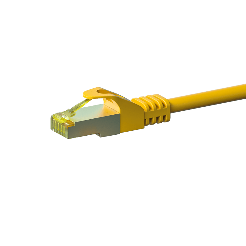 Kabel krosowy Cat7 S/FTP (PIMF) 50m żółty