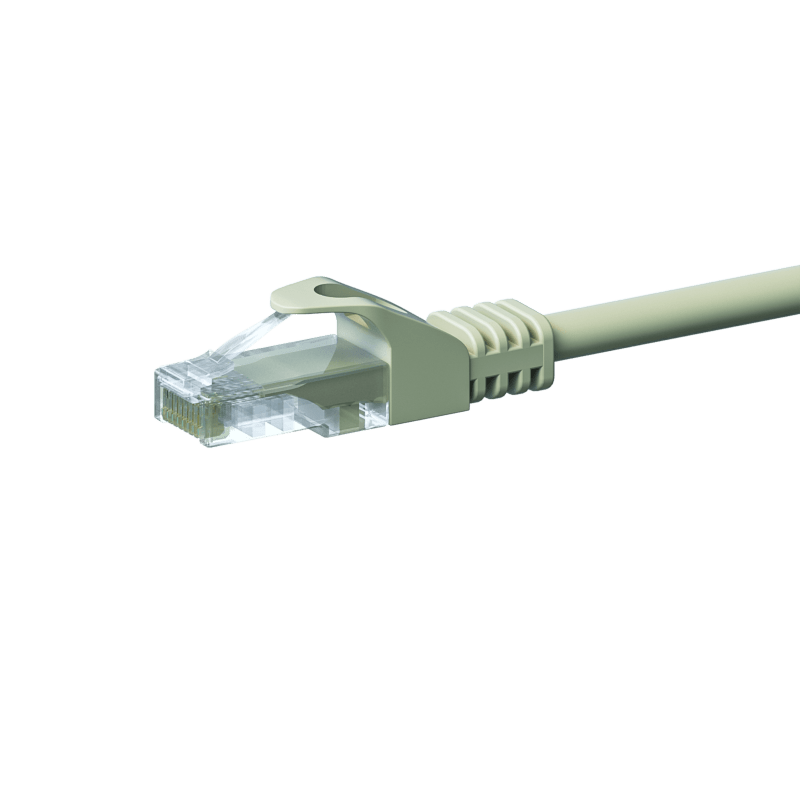 Kabel krosowy UTP CAT5e 0,25 m szary - CCA