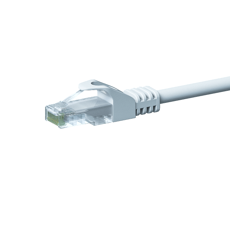 Kabel krosowy UTP CAT5e 0,25 m biały - CCA