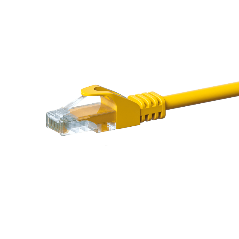 Kabel krosowy UTP CAT5e 0,50 m żółty - CCA