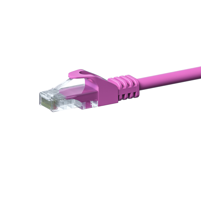 Kabel krosowy UTP CAT5e 3m różowy - CCA