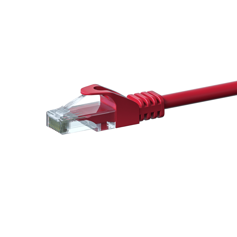Kabel krosowy UTP CAT6 15m czerwony - CCA