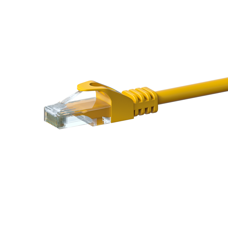 Kabel krosowy UTP CAT6 0,50m żółty - CCA