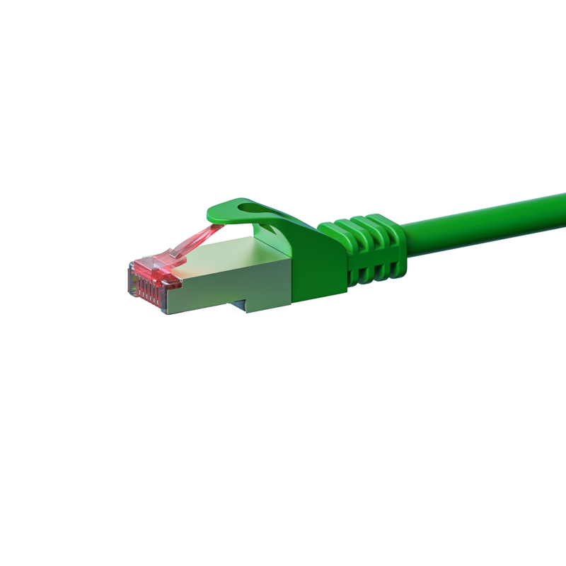 Kabel krosowy CAT6 S/FTP (PIMF) 0,50 m zielony