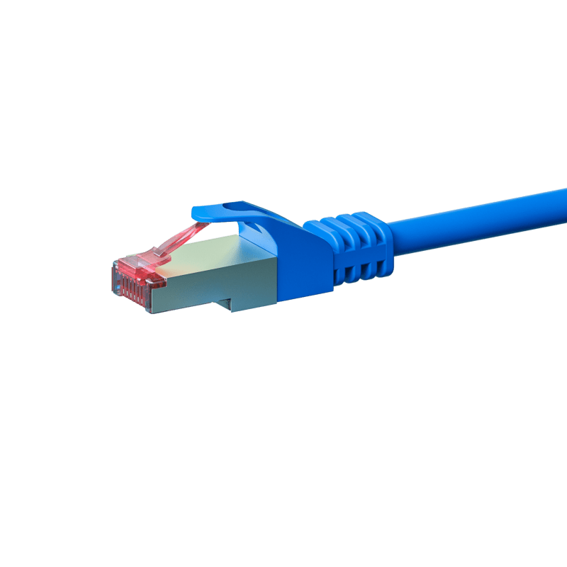Kabel krosowy CAT6 S/FTP (PIMF) 7,50 m niebieski