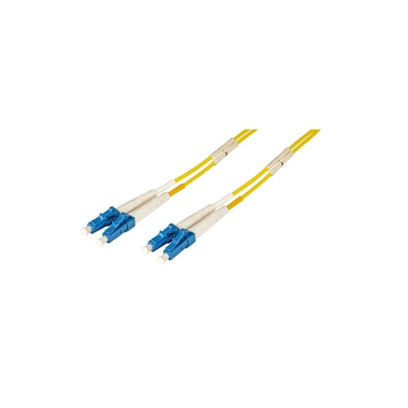 Kabel światłowodowy dupleksowy OS2 LC-LC 7,50m