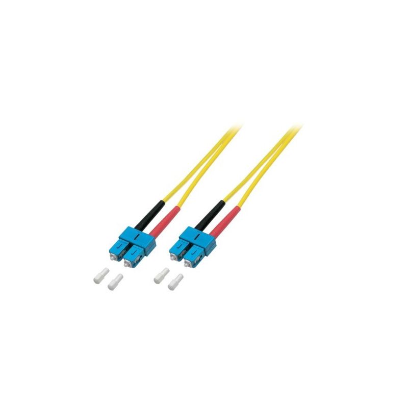 Kabel światłowodowy dupleksowy OS2 SC-SC 1m