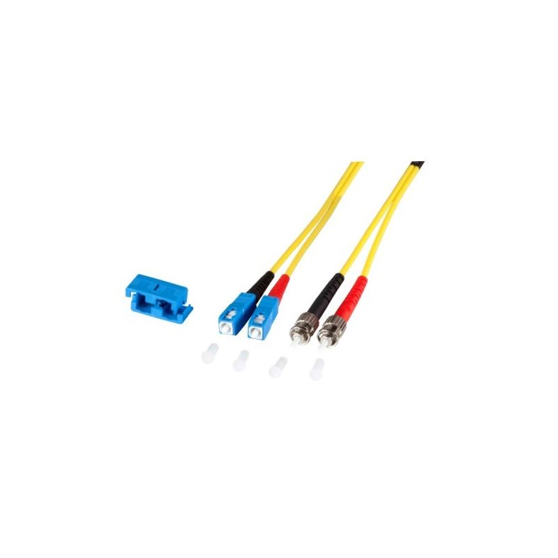 Kabel światłowodowy dupleksowy OS2 SC-ST 7,50m