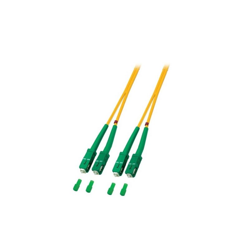Kabel światłowodowy dupleksowy OS2 SC/APC-SC/APC 0,50m