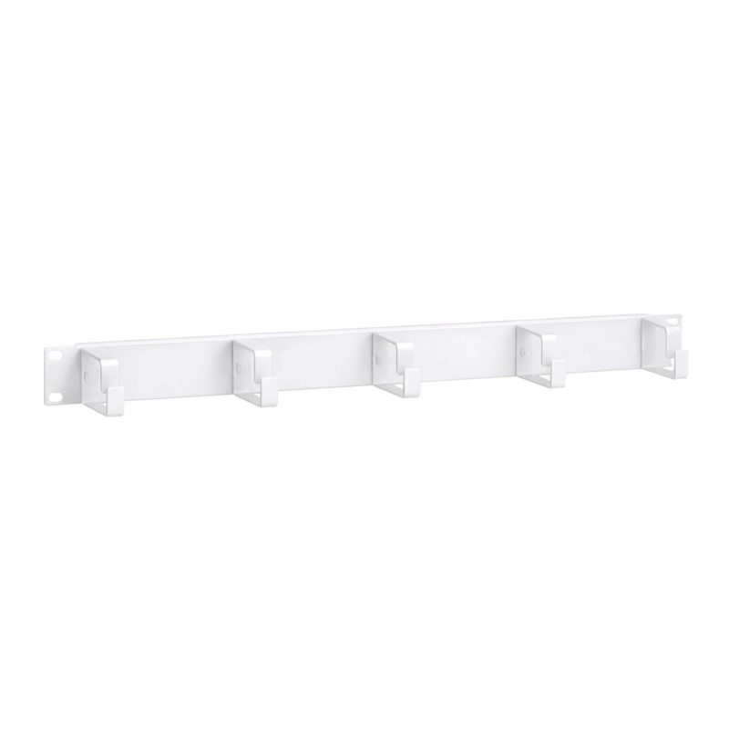 Uchwyt na kabel metalowy 19 cali 1U - biały
