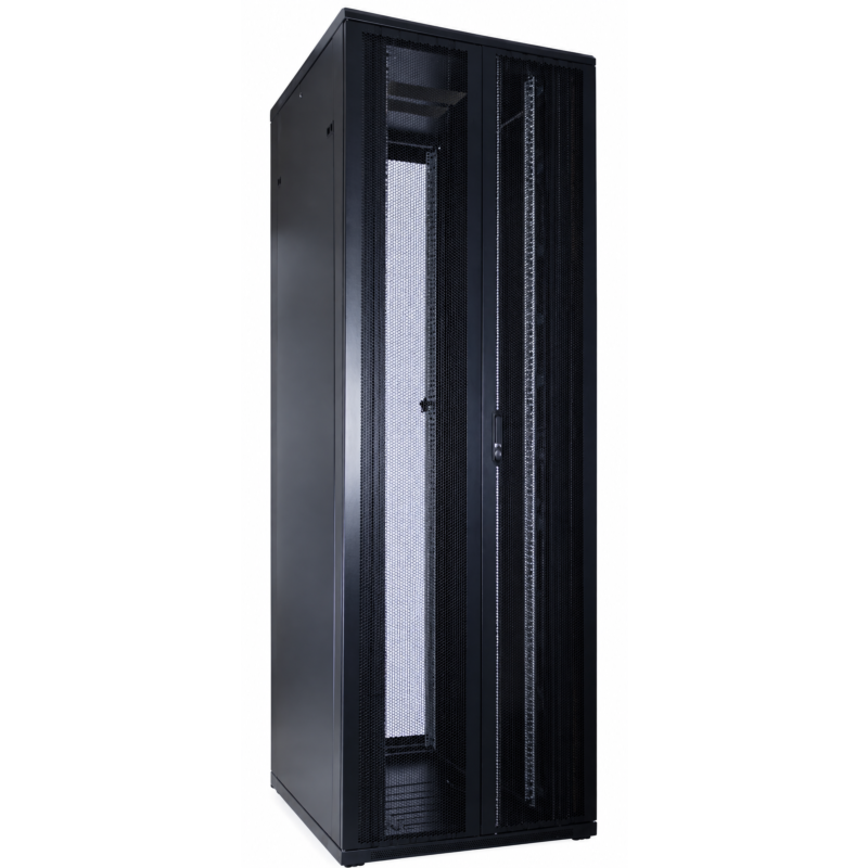 Szafa serwerowa 47U z podwójnymi perforowanymi drzwiami przednimi i tylnymi 800x1000x2200mm (szer. x gł. x wys.)
