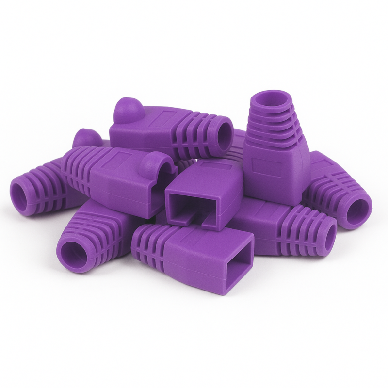 DANICOM Dźwigar kablowy RJ45 fioletowy - 10 sztuk