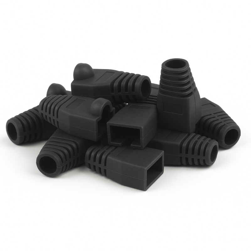Dźwigar kablowy DANICOM RJ45 Czarny - 10 sztuk