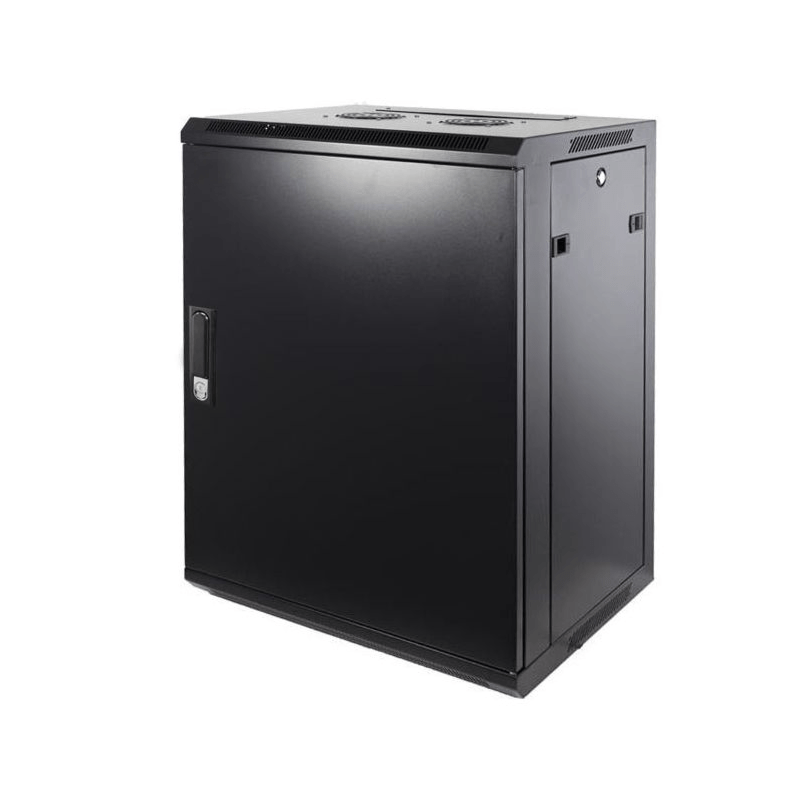 Szafka ścienna 15U z drzwiami metalowymi 600x600x770mm (szer. x gł. x wys.)