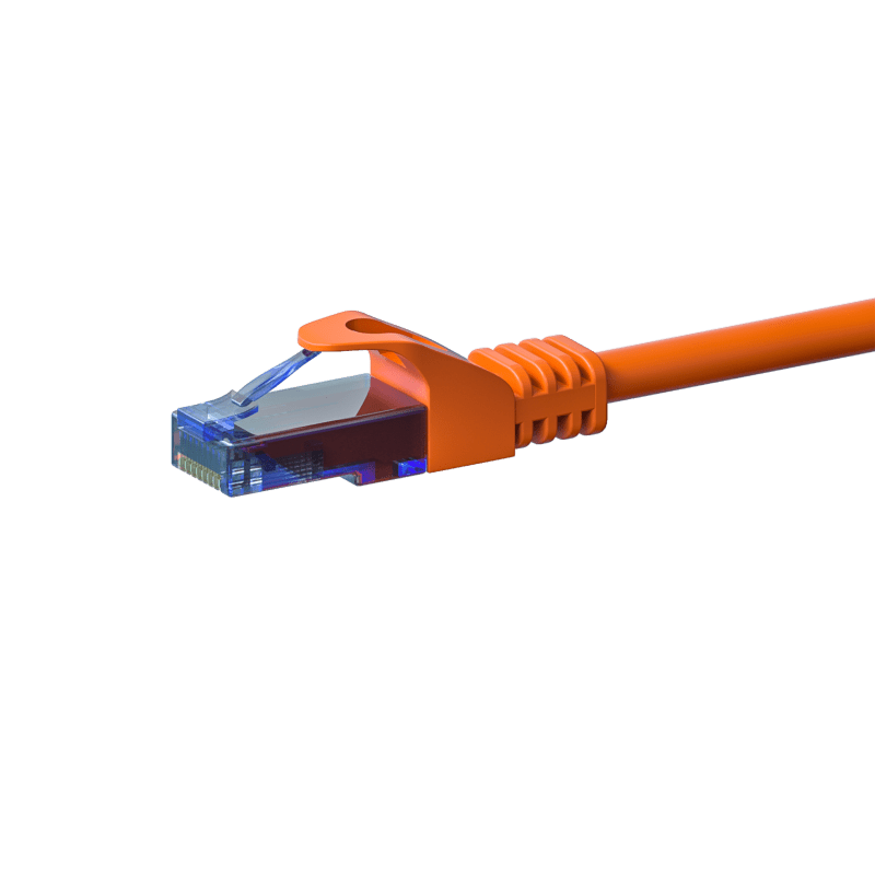Kabel krosowy UTP CAT6a 5m pomarańczowy - 100% miedź